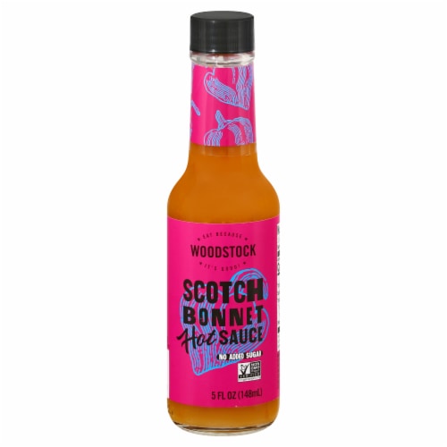 Woodstock Scotch Bonnet Hot Sauce Perspective: front