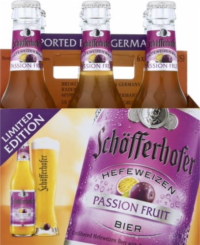 Schofferhofer Passion Fruit Beer Perspective: front