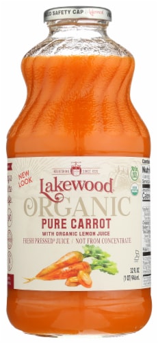 Lakewood Organic Pure Carrot Juice Perspective: front