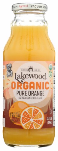 Lakewood Organic Pure Orange Fruit Juice Perspective: front
