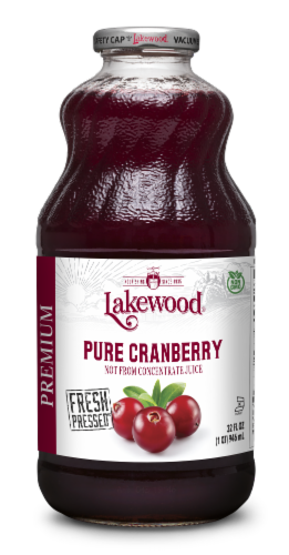 Lakewood Pure Cranberry Juice Perspective: front