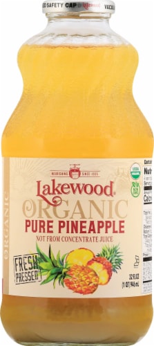 Lakewood Organic Pure Pineapple Juice Perspective: front