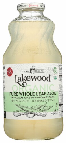 Lakewood Organic Pure Whole Leaf Aloe Juice Perspective: front