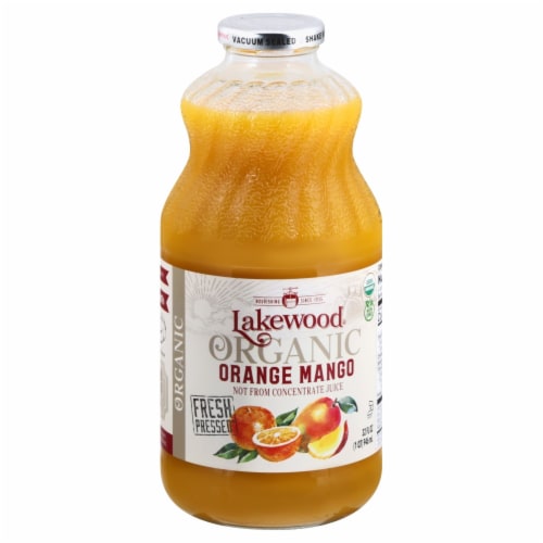 Lakewood® Organic Orange Mango Juice Blend Perspective: front