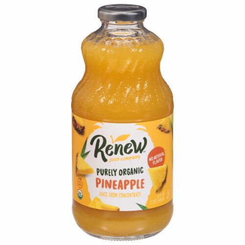 Renew™ Purely Organic Pineapple Juice Perspective: front