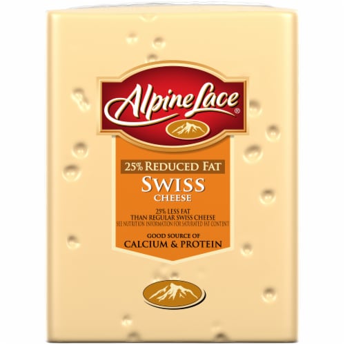 Alpine Lace 25% Reduced Fat Swiss Cheese Perspective: front