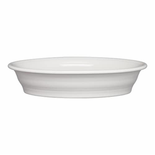 Fiesta Oval Vegetable Bowl - White Perspective: front