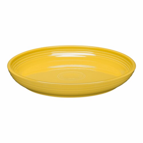 Fiesta Luncheon Salad Bowl Plate - Sunflower Perspective: front