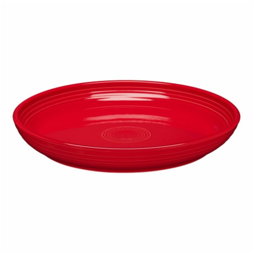 Fiesta Luncheon Salad Bowl Plate - Scarlet Perspective: front