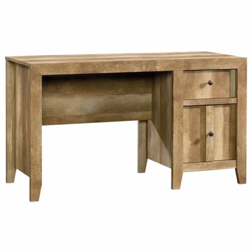 Sauder Dakota Pass Craftsman Oak Desk Perspective: front