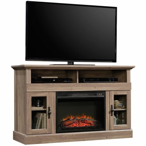 Sauder fireplace tv stand discount