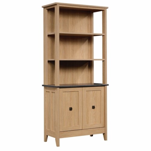 Sauder August Hill Engineered Wood 5 Shelf Bookcase in Dover Oak
