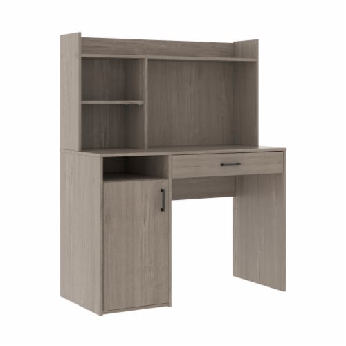 Sauder Beginnings Silver Sycamore Desk with Hutch and Drawer 1 Gerbes Super Markets