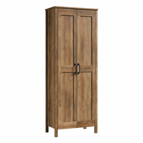 Sauder Select Two-Door Storage Cabinet, Rural Pine™ Finish Perspective: front