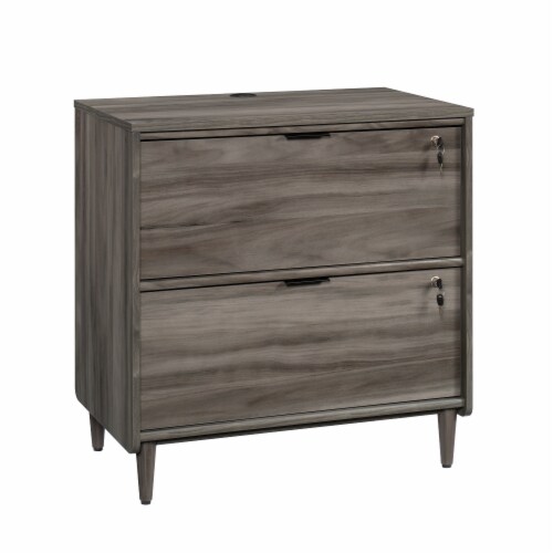 Sauder Clifford Place ® Lateral File Cabinet in Jet Acacia Perspective: front