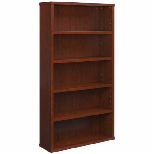 Sauder Affirm 36 x 66 Engineered Wood 5 Shelf Bookcase in Classic