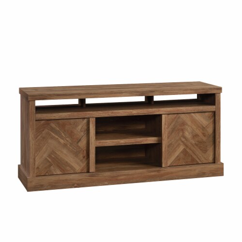 Sauder Cannery Bridge Herringbone TV Credenza Sindoori Mango 1 Ralphs