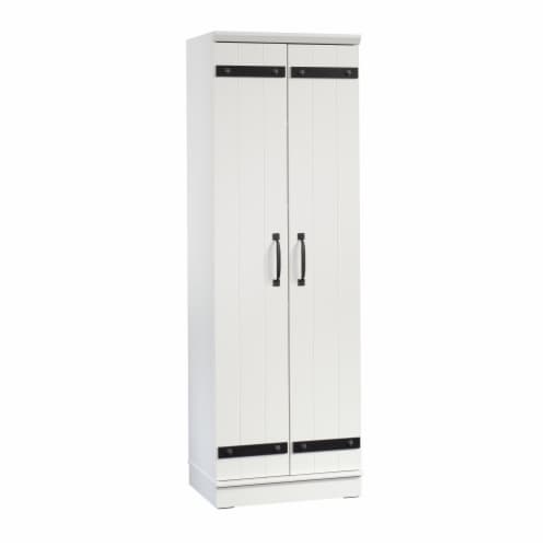 Sauder HomePlus 2-Door Kitchen Pantry Cabinet, Soft White® Finish Perspective: front