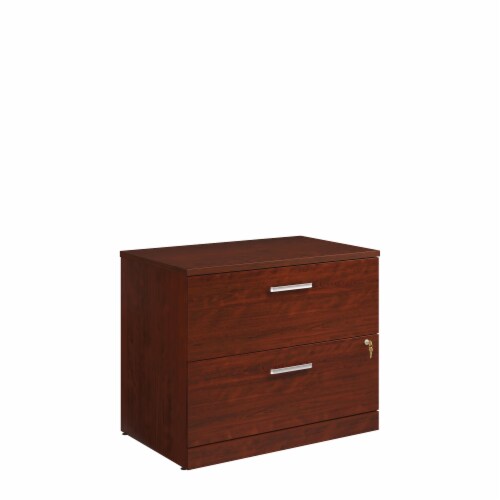 Sauder Affirm Cherry Commercial Lateral File Cabinet Perspective: front