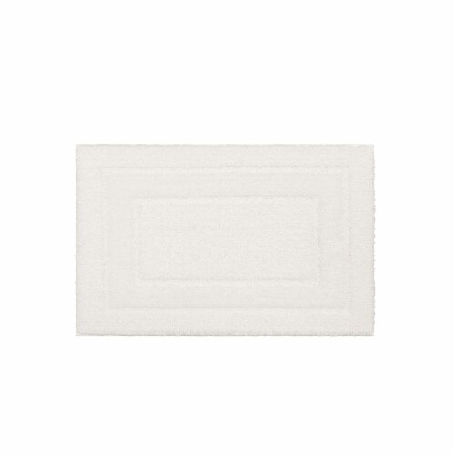 Mohawk Home White Bathroom Rug 17x24 Perspective: front