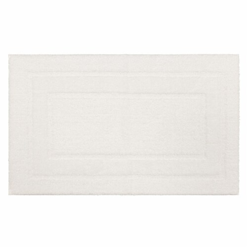 Mohawk Home White Bathroom Rug 24x40 Perspective: front