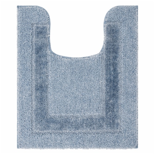 Mohawk Home American Heritage Ashley Blue Contour Bath Rug Perspective: front