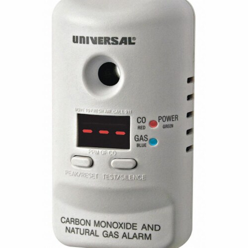 Universal® 2-in-1 Carbon Monoxide and Natural Gas Smart Alarm Perspective: front