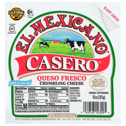 El Mexicano Casero Queso Fresco Perspective: front