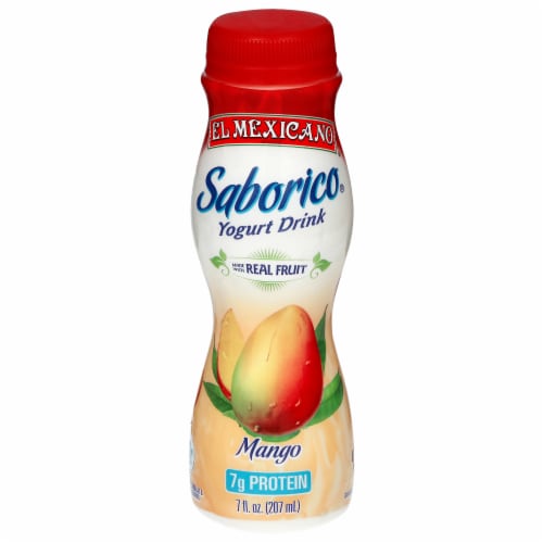 El Mexicano Saborico Mango Yogurt Drink Perspective: front