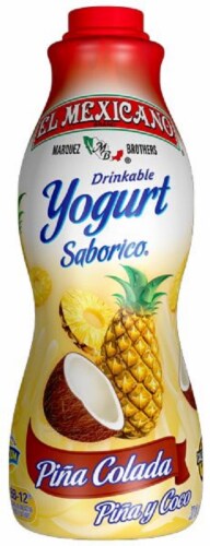 El Mexicano Pina Colada Drinkable Yogurt Perspective: front