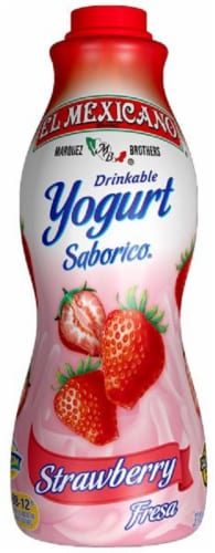 El Mexicano Strawberry Drinkable Yogurt Perspective: front