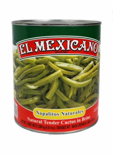 El Mexicano® Natural Nopales Cactus in Brine Perspective: front