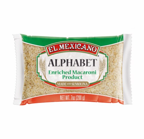 El Mexicano® Alphabet Pasta Perspective: front