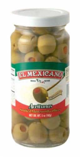 El Mexicano Stuffed Olives Perspective: front