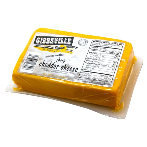 Gibbsville Sharp Cheddar Cheese Perspective: front