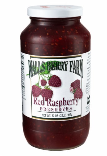 Walls Berry Farm Red Raspberry Jam Perspective: front
