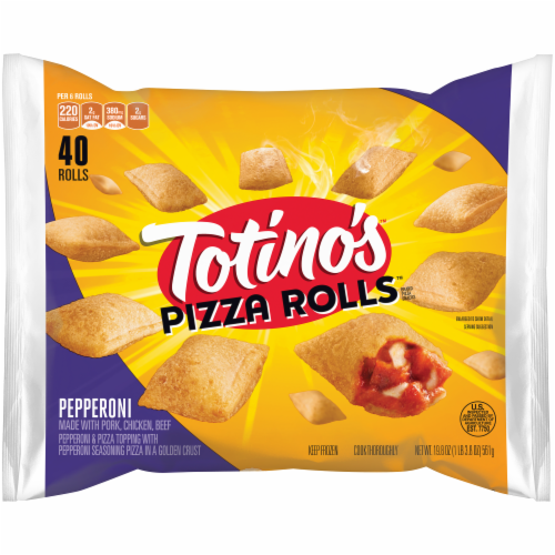 Totino's Pepperoni Pizza Rolls Perspective: front