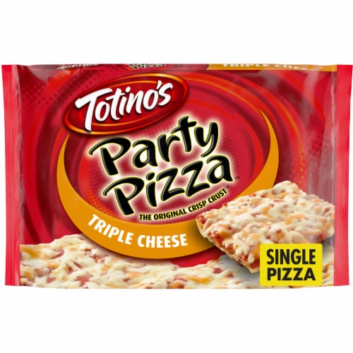 Totino's Party Pizza Triple Cheese Thin Crust Frozen Pizza Perspective: front