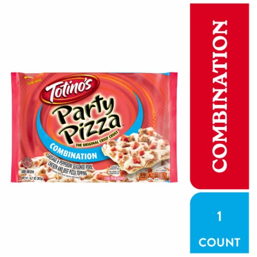 Totino's Party Pizza Combination Thin Crust Frozen Pizza Perspective: front