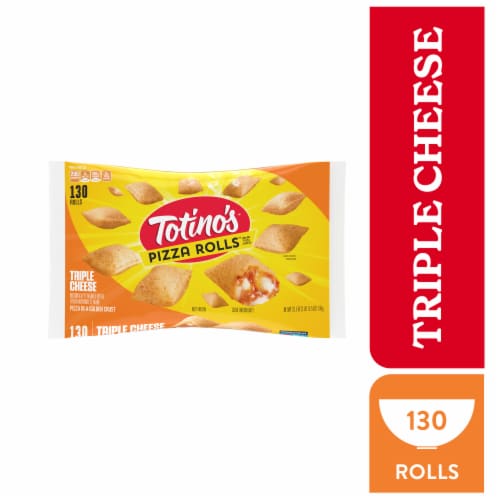 Totino's Pizza Rolls Triple Cheese Flavored Frozen Snacks Perspective: front