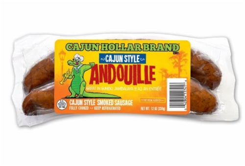 Cajun Hollar Brand Cajun Style Andouille Smoked Sausage, 12 oz - Kroger