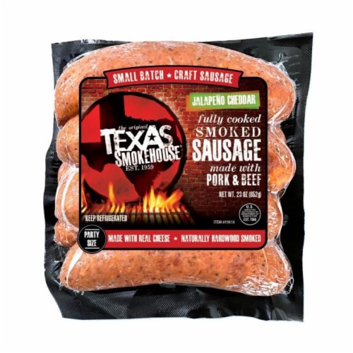Texas Smokehouse® Jalapeño-Cheddar Sausage LInks Perspective: front