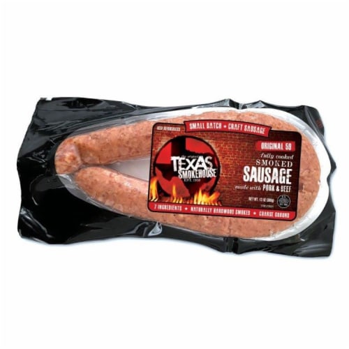 Texas Smokehouse Fully Cooked Original Smoked Sausage Perspective: front