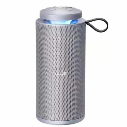 Renewgoo GooBlast Speaker Portable Bluetooth Wireless LED Light Color Show, Gray Perspective: front