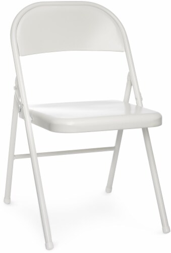 Fred Meyer Sudden Comfort Steel Folding Chair White 1 Ct