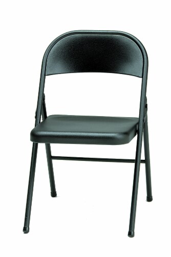 Sudden Comfort Steel Folding Chair - Black Lace Perspective: front