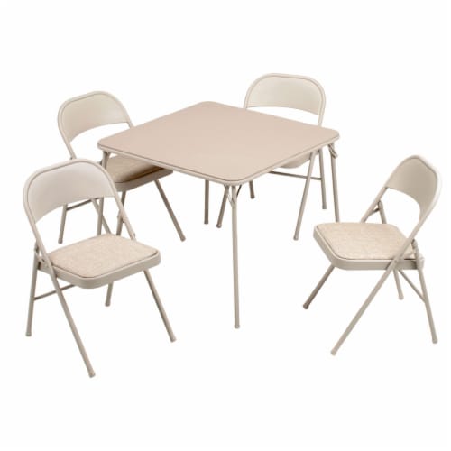 Card table set with padded chairs discount