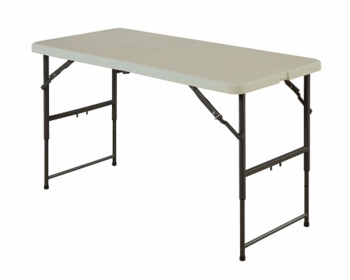 Sudden Solution Utility Fold-In-Half Blow Mold Table - Cream Perspective: front