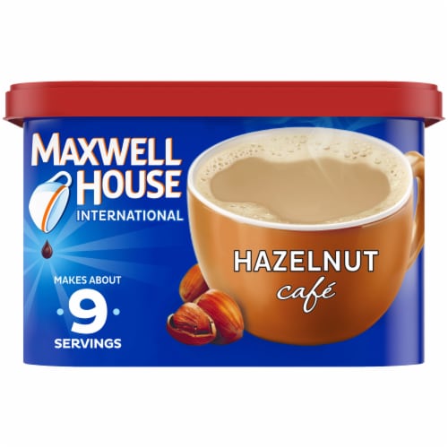 Maxwell House International Hazelnut Café Instant Coffee Perspective: front