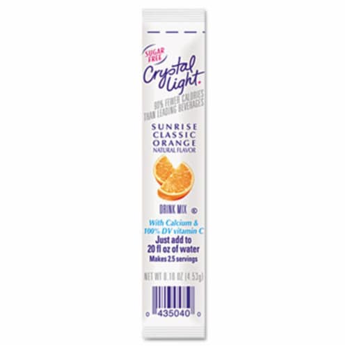 Crystal Light Sunrise Orange Drink Mix Perspective: front